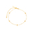 Pulseira Bola 4mm Lisa Folheado a Ouro 18k
