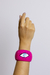 Bracelete Esmaltado Rosa De Olho Grego Redondo - comprar online