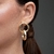 Brinco Argola Duplo Liso e Fosco Folheado a Ouro 18k - comprar online