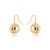 Brinco de Bola 11mm com Gancho Folheado a Ouro 18k
