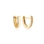 Brinco de Argola Articulada Oval Pequena Folheado a Ouro 18k