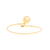Pulseira Torcida com 2 Bolas Folheado a Ouro 18k
