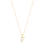 Imagem do Colar Letra Pequena Com Micro Zircônias Folheado a Ouro 18k