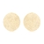 Brinco Redondo Trabalhado Folheado a Ouro 18k
