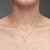 Colar Letra Pequena Com Micro Zircônias Folheado a Ouro 18k - loja online