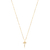 Colar Letra Pequena Com Micro Zircônias Folheado a Ouro 18k - comprar online