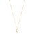 Colar Letra Pequena Com Micro Zircônias Folheado a Ouro 18k - loja online