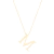 Colar Letra Grande Folheado a Ouro 18k