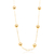Colar Bola 4mm Lisa Folheado a Ouro 18k