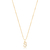Imagem do Colar Letra Pequena Com Micro Zircônias Folheado a Ouro 18k