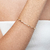 Pulseira Bracelete com Zircônias 2mm Folheado a Ouro 18k - comprar online