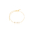Pulseira de Corrente Veneziana com Zircônias Folheado a Ouro 18k
