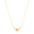 Colar com Bola 6mm Passante Lisa Folheado a Ouro 18k