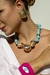 Colar Concha Gold Turquesa - JOIAS AGAU