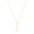 Colar Letra Grande Folheado a Ouro 18k - loja online