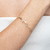 Pulseira Bracelete com Zircônia Intercaladas Folheado a Ouro 18k - comprar online