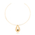 Colar Aro Maxi Gota Folheado a Ouro 18k