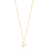 Colar Letra Pequena Com Micro Zircônias Folheado a Ouro 18k - JOIAS AGAU