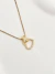 Colar Aço Inoxidável Coração Cravejado Folheado a Ouro 18K - Favorita Varejo