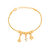 PU91348 - PULSEIRA NOSSA SENHORA APARECIDA COM CRUCIFIXO CRAVEJADO - FOLHEADO A OURO - comprar online