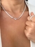CH9535 - CHOKER LAMINADO PONTO DE LUZ - FOLHEADO A PRATA 925