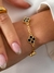 PU91360 - PULSEIRA INSPIRAÇÃO VG PRETO - FOLHEADO A OURO