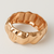 PU91303 - BRACELETE GROSSO MARTELADO - FOLHEADO A OURO - comprar online