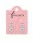 Kit de Brincos Folheado a Prata 925 Ponto de Luz Cristal
