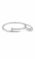 Kit Bracelete + Anel á Prova D'Água Prata Prego na internet
