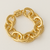 PU91305 - PULSEIRA ELOS REDONDO COM IMÃ - FOLHEADO A OURO - comprar online