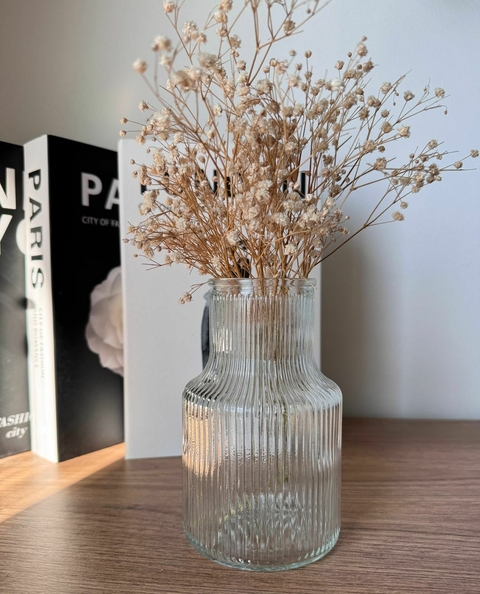 FLORERO DE VIDRIO LABRADO - comprar online