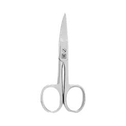 Tesoura De Unha Curva Inox Cor Prata