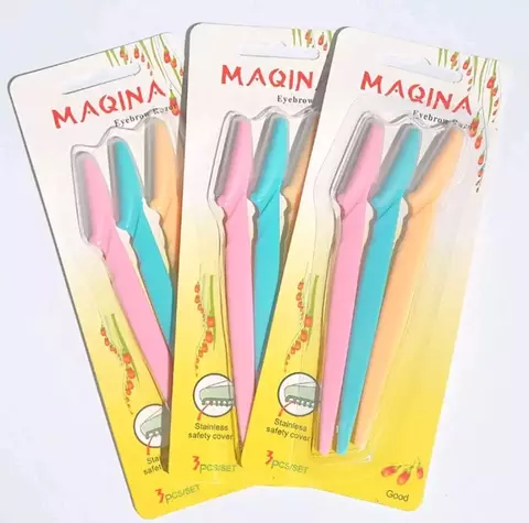 Kit navalha colorida c/ 3 pçs
