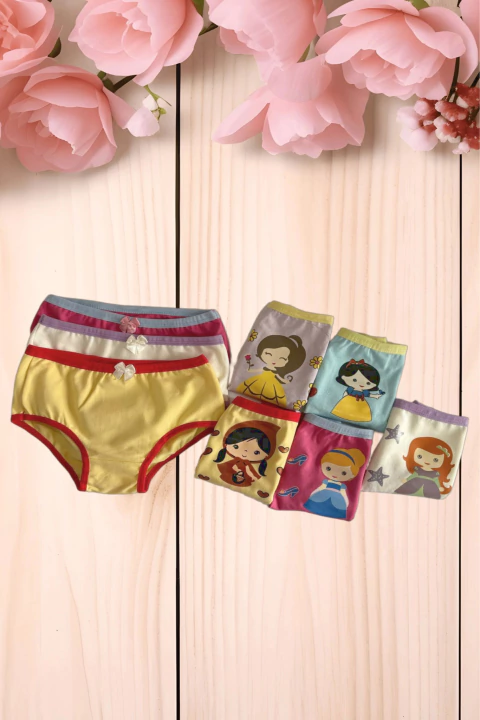 Kit 3 Calcinhas Princesas