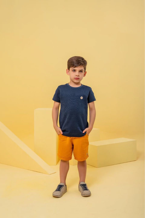 Conjunto Tricô Masculino - Azul