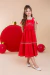 Vestido Mel - Vermelho - Mel Mel Moda Infantil