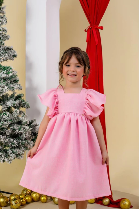 Vestido Baby Lari - Rosa
