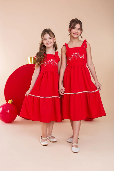 Vestido Mel - Vermelho - comprar online