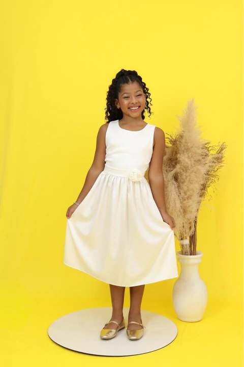 Vestido Flora - Branco