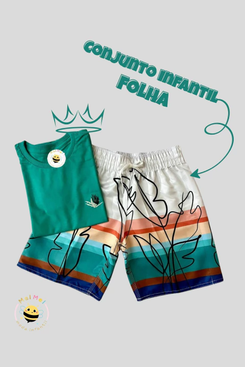Conjunto Juvenil Folhas