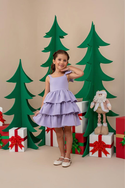 Vestido Helena - Lilás