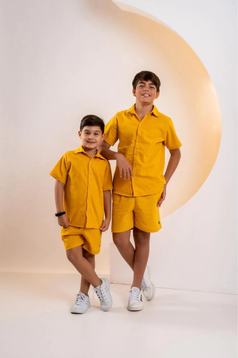 Conjunto Linho - Amarelo