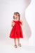 Vestido Grazi - Vermelho - Mel Mel Moda Infantil