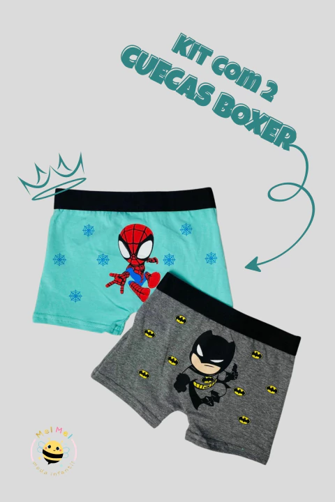 Kit 2 Cuecas Boxer Herois