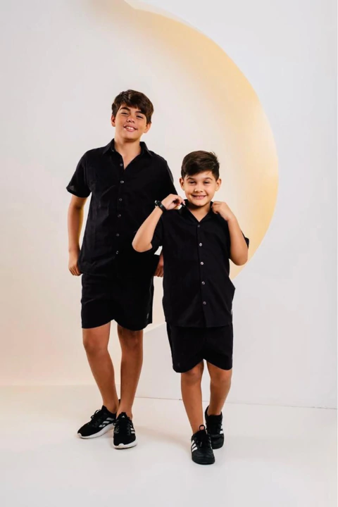 Conjunto Linho - Preto