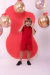 Conjunto Linho - Vermelho - Mel Mel Moda Infantil