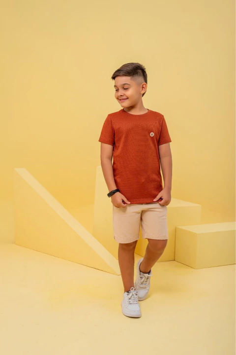 Conjunto Tricô Masculino - Marrom