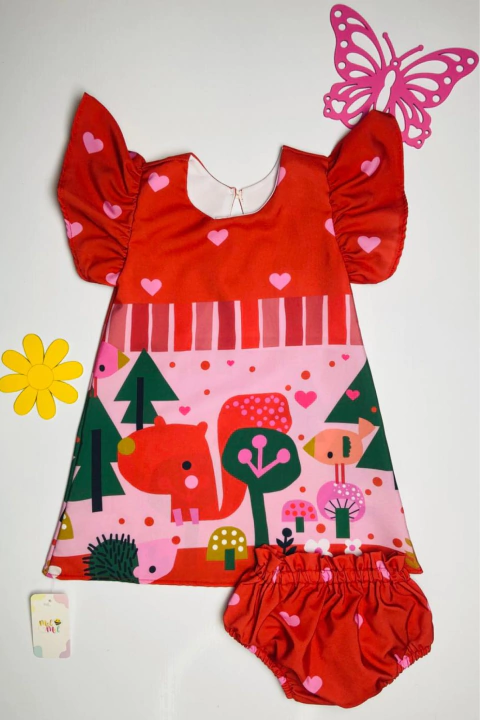 Vestido Baby Teresa Coração