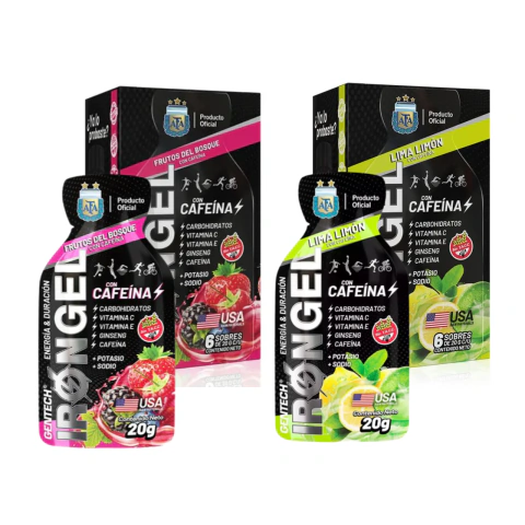 IRON GEL CAFEÍNA 20GR UNID. X 6 UNIDADES - GENTECH