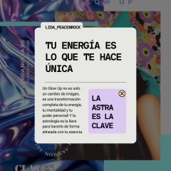 Astro Guía de Glow up - Lida Peacenrock